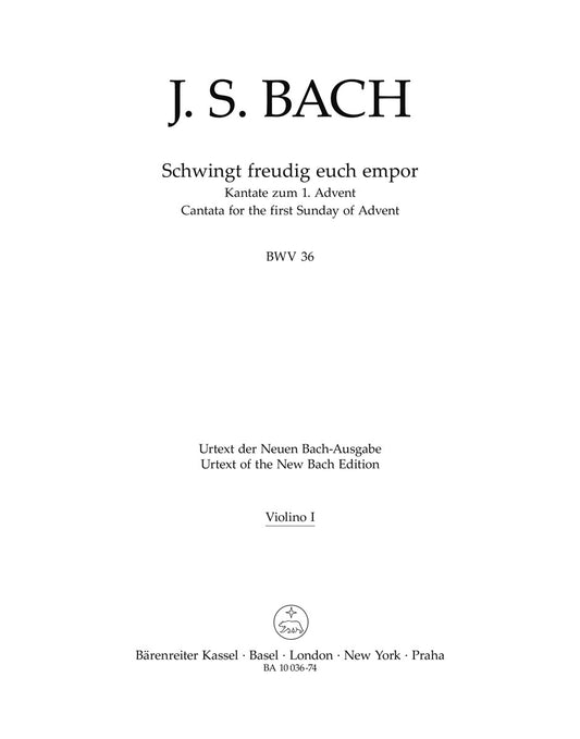 Schwingt Freudig Euch Empor BWV 36