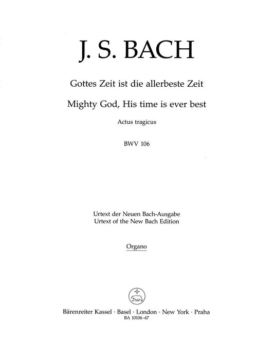 Cantata 106 Basso Continuo Guitar Sheet Music