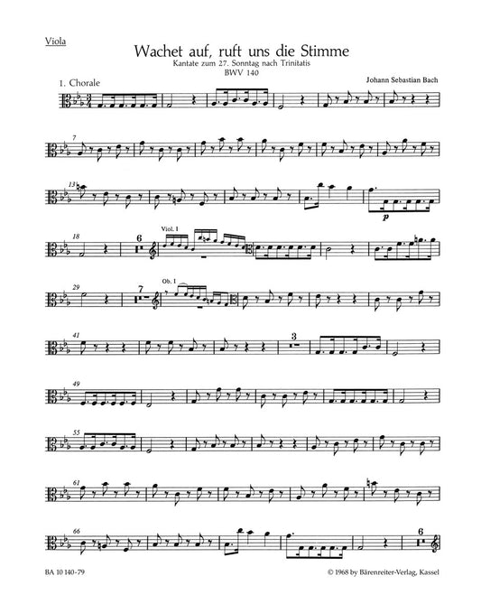 Wake Ye Maids! Hark, Strikes The Hour BWV 140