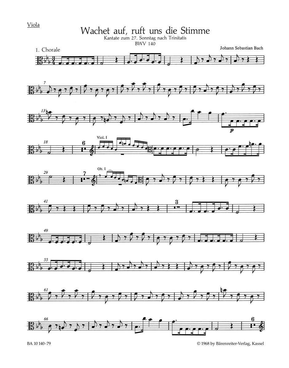 Wake Ye Maids! Hark, Strikes The Hour BWV 140