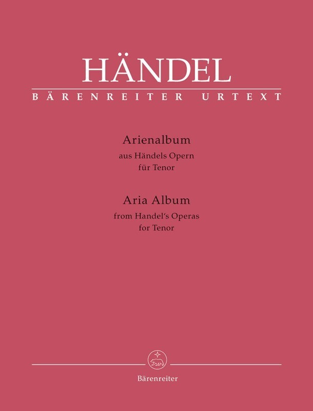 Aria Album From Handels Operas For Tenor Book
