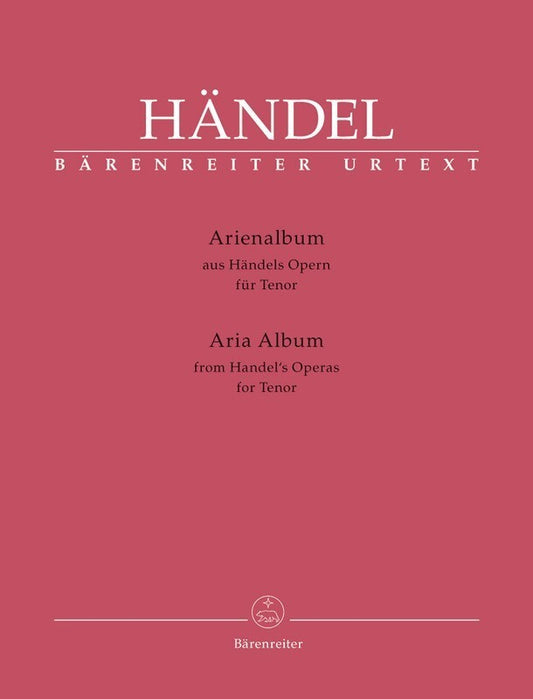 Aria Album From Handels Operas For Tenor Book