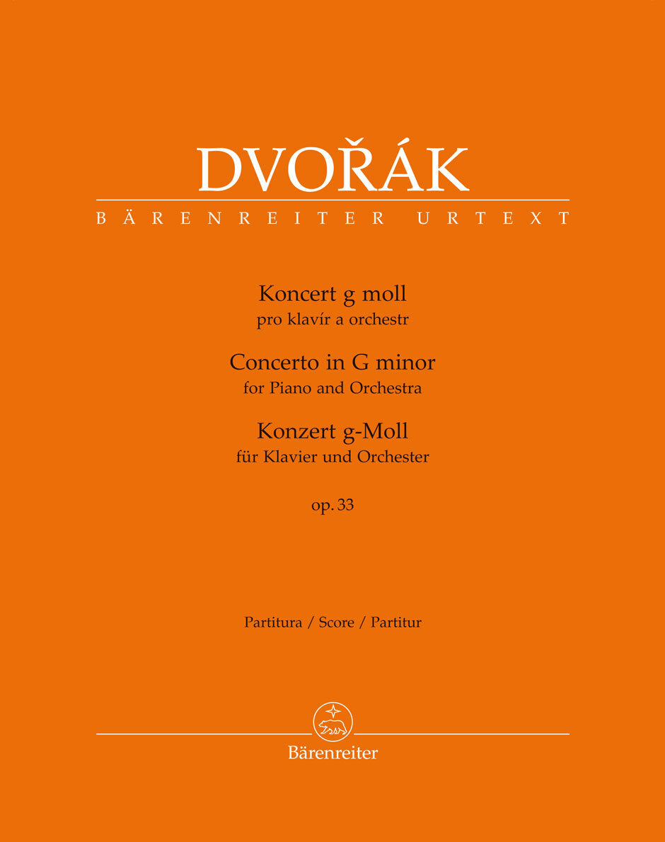 Concerto For Piano And Orchestra In G Minor Op. 33 B 63