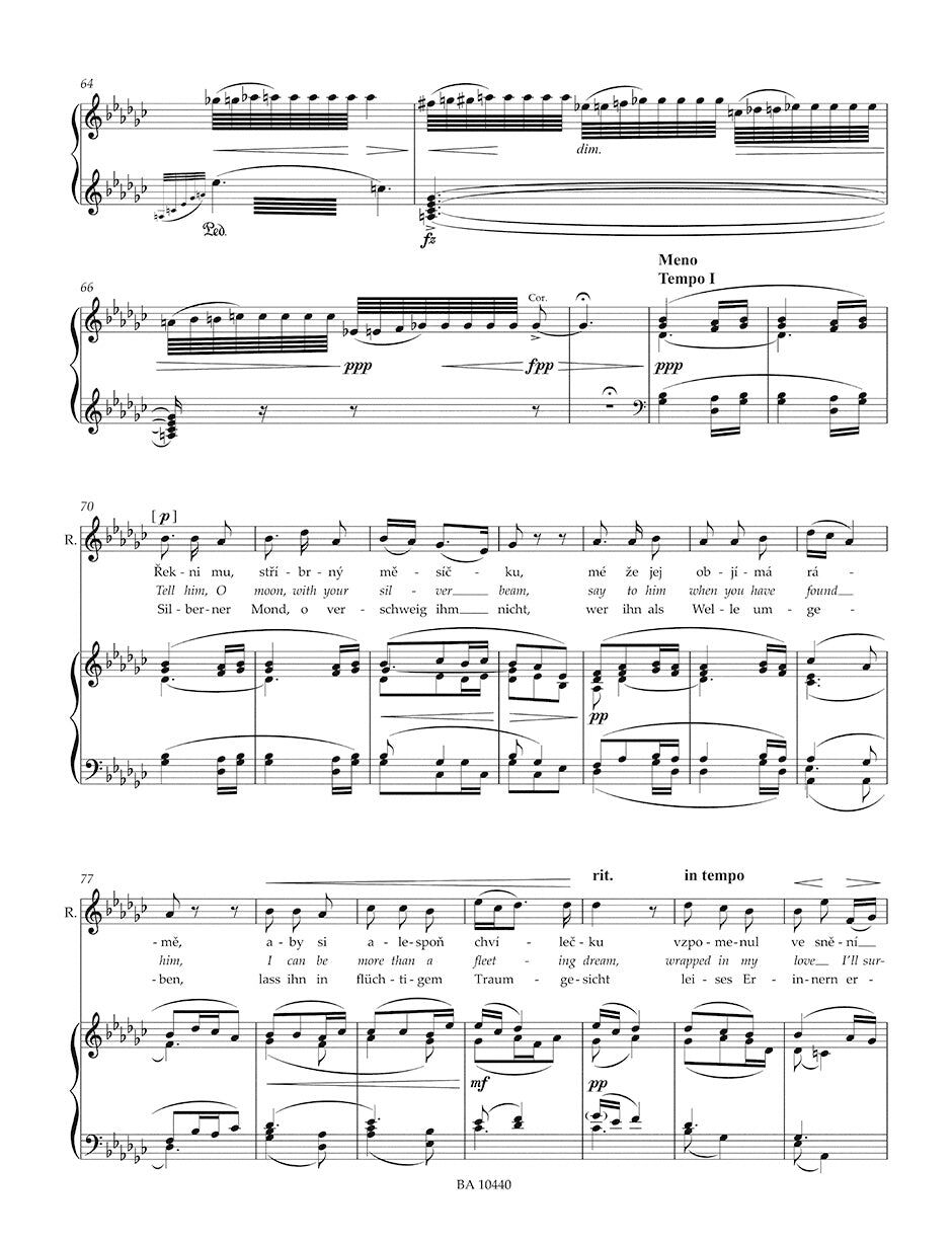 Rusalka's Song to the Moon for Soprano and Piano - Critical Edition by Bärenreiter — view 2