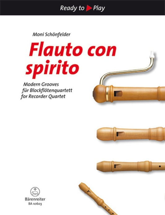 Flauto Con Spirito Recorder Quartet Book