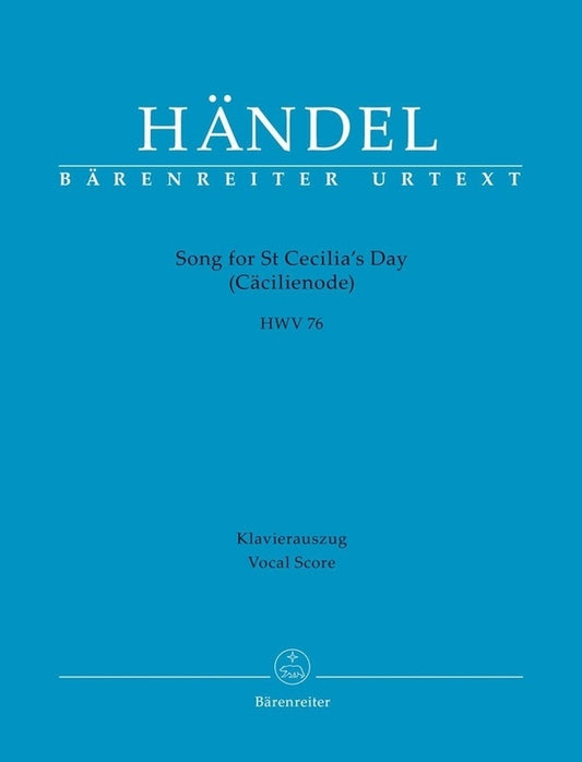 Handel - Song For St Cecilias Day Vocal Score Softcover Book (Classical Vocal)