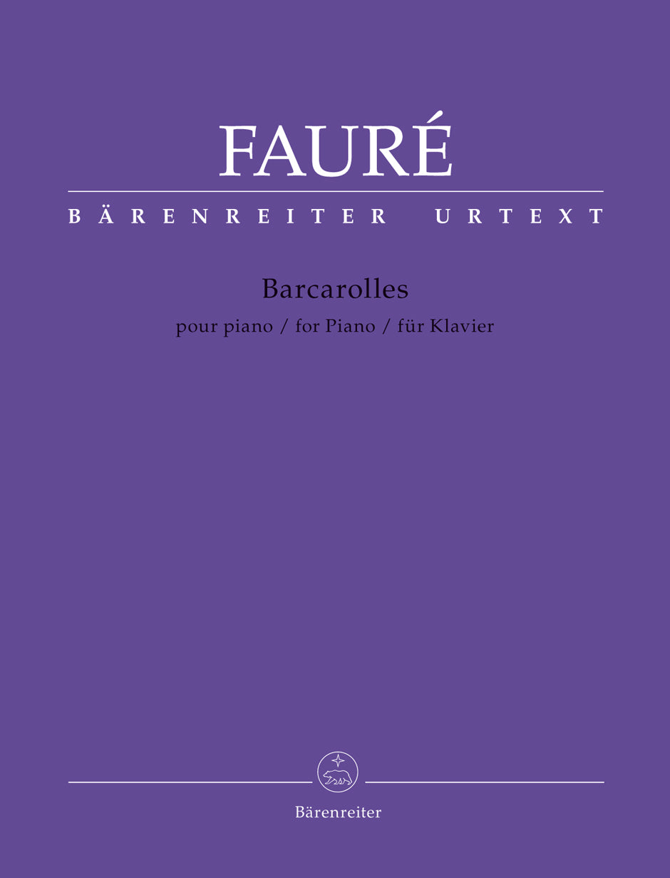 Barcarolles for Solo Piano Sheet Music