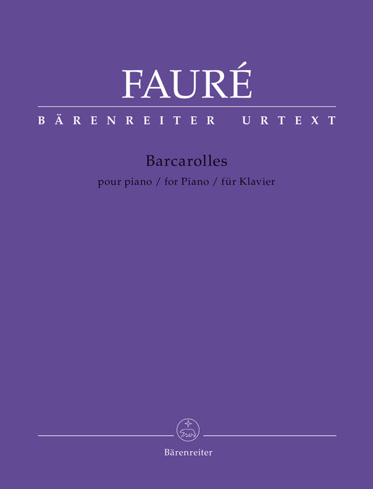 Barcarolles for Solo Piano Sheet Music
