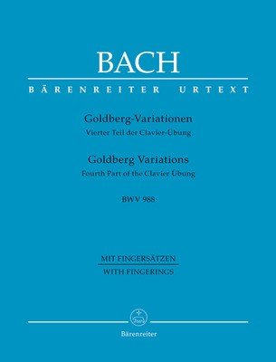 Bach: Goldberg Variations, BWV 988 — Piano, Urtext (Barenreiter)