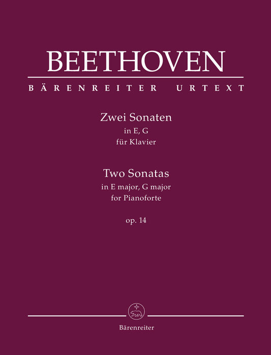 Beethoven Two Piano Sonatas Op. 14 Sheet Music