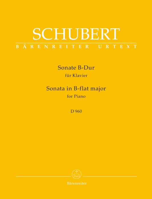 Schubert: Sonata in B-flat Major, D. 960 — Piano, Urtext (Bärenreiter)