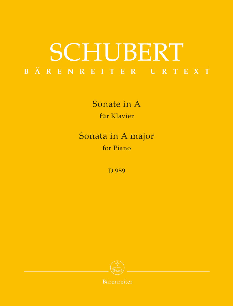 Sonata For Piano In A Major D 959