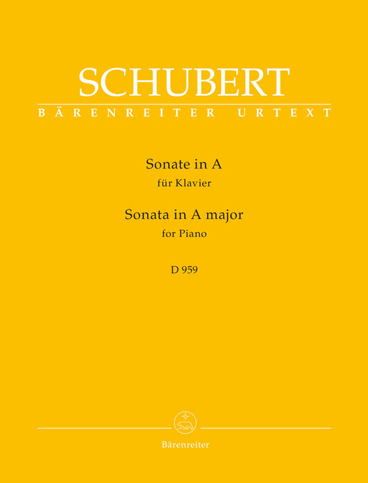 Sonata For Piano In A Major D 959