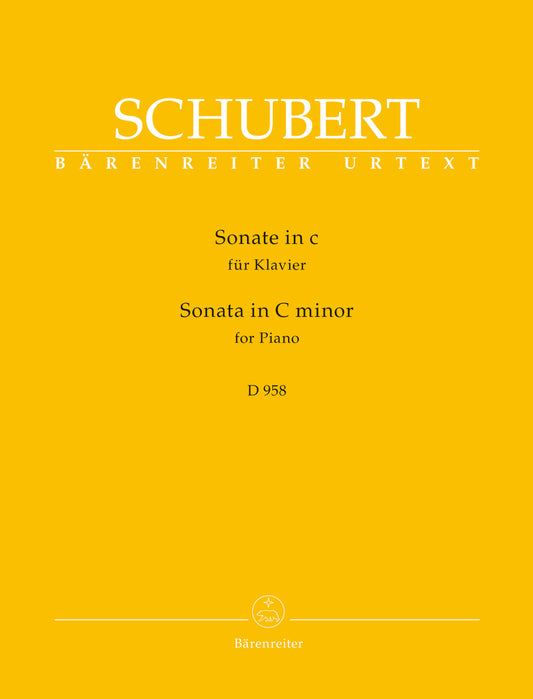 Sonata For Piano In C Minor D 958