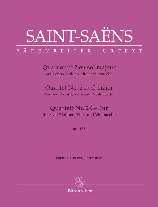 Quartet For Two Violins, Viola And Violoncello No. 2 In G Major Op. 153