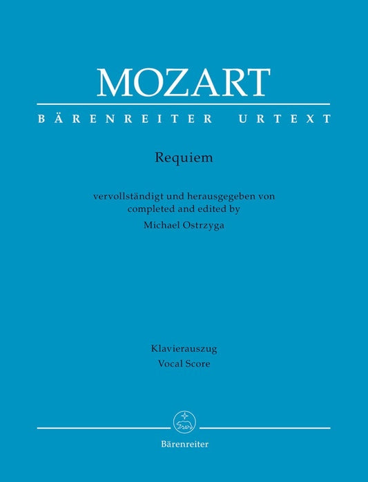 Mozart - Requiem New Completion Vocal Score Softcover Book (Classical Vocal)