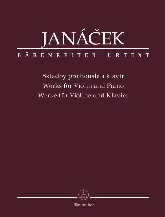 Janáček: Works for Violin and Piano — Urtext (Bärenreiter)