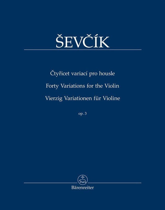 Sevcik - 40 Variations For The Violin Op 3 (Barenreiter)