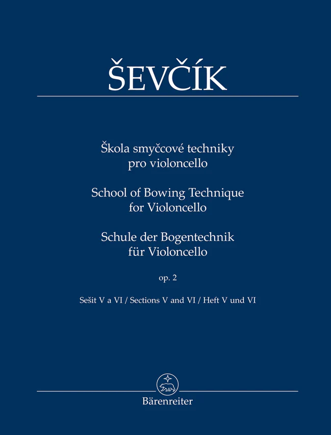 Sevcik School of Bowing Technique for Cello Op 2 Book 3