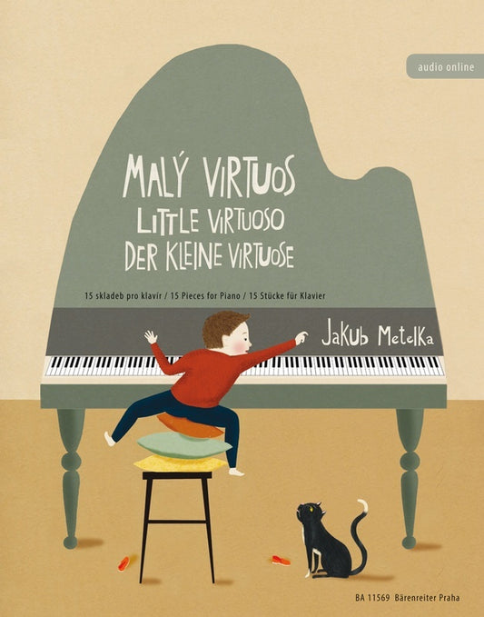 Metelka - Little Virtuoso 15 Pieces For Piano Book/Online Audio