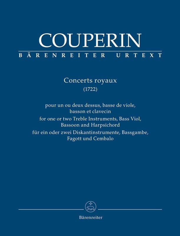 Couperin - Concerts Royaux For Chamber Ensememble Sc/Pts Score/Parts (Bassoon|Harpsichord|Treble Clef Instrument|Viol/Viola da Gamba)