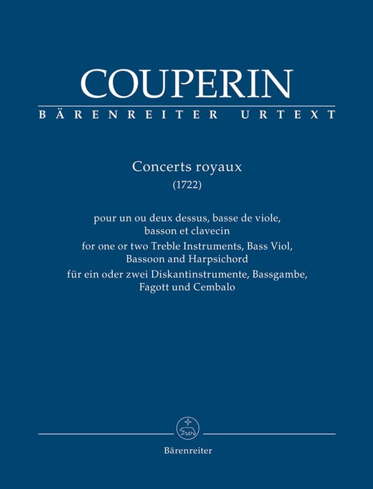 Couperin - Concerts Royaux For Chamber Ensememble Sc/Pts Score/Parts (Bassoon|Harpsichord|Treble Clef Instrument|Viol/Viola da Gamba)