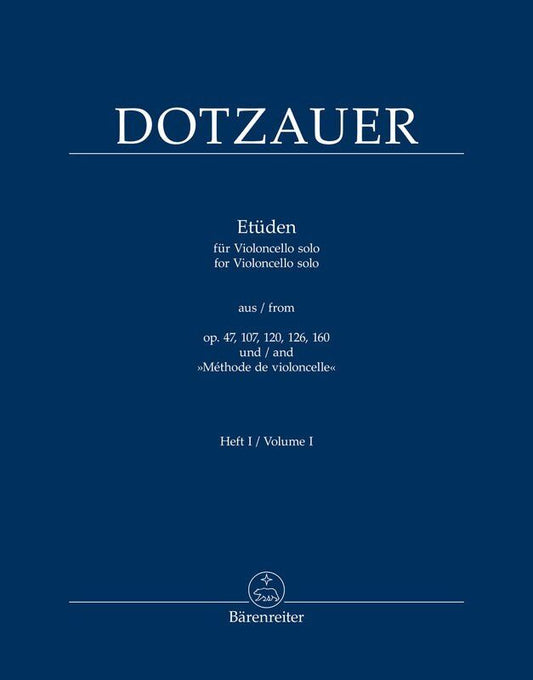 Dotzauer Etudes for Cello Solo Volume 1, Friedrich Dotzauer, Barenreiter, 40 Pages