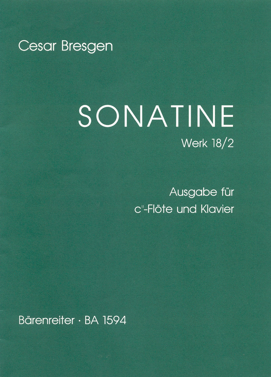 Sonatina in F Op 18 No 2 for Recorder and Piano Sheet Music