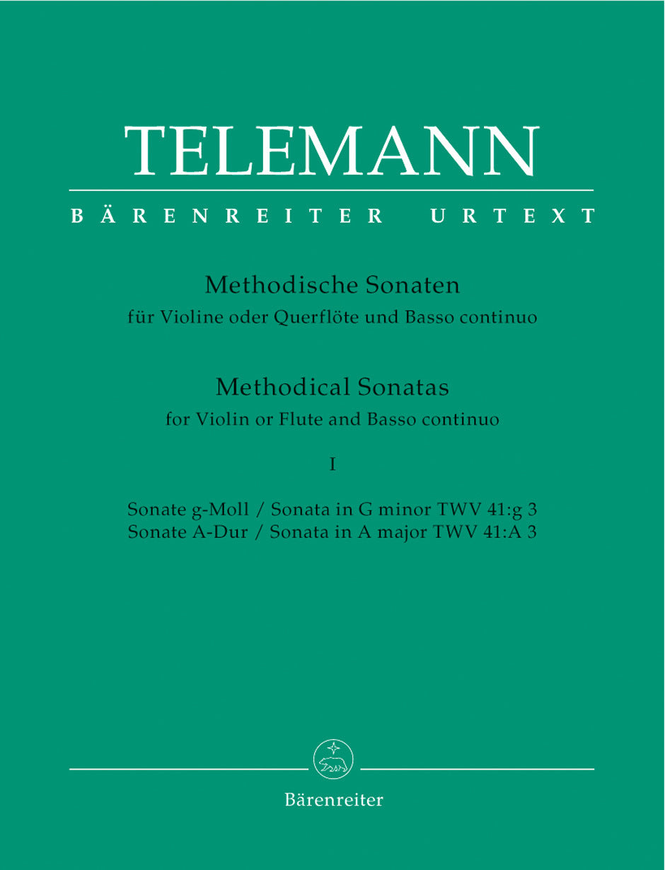 Methodical Sonatas For Violin (Flute) And Bc