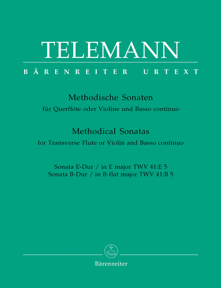 Methodical Sonatas For Violin (Flute) And Bc