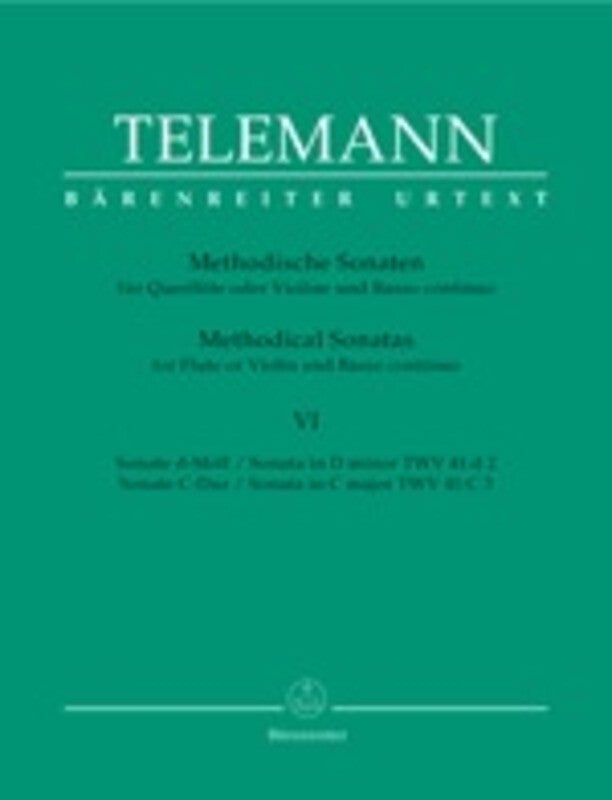 Methodical Sonatas 12 Book 6 Violin Or Flute Piano Book