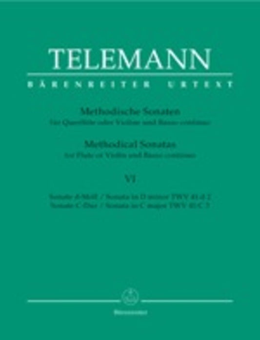 Methodical Sonatas 12 Book 6 Violin Or Flute Piano Book