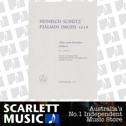 "Herr, Unser Herrscher" Für Zwei Vierstimmige Chöre, Fünfstimmige Instrumental-Capella Ad Lib. Und Basso Continuo Swv 27 — view 2