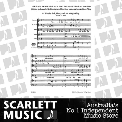 Wende Dich Herr und Sei Mir Gnadig SSATB Choral Sheet Music — view 2
