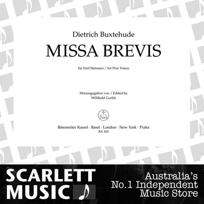 Missa Brevis For Five Voices — view 2