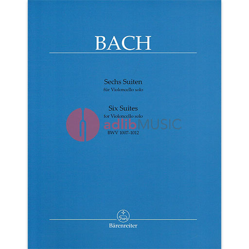 Six Suites for Cello BWV 1007-1012 by Johann Sebastian Bach, Edition by August Wenzinger — view 2