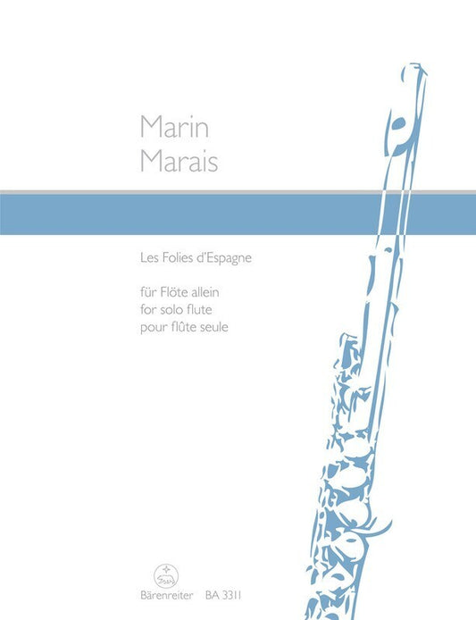 Marais - Folies Despagne For Flute Solo (Softcover Book) Book