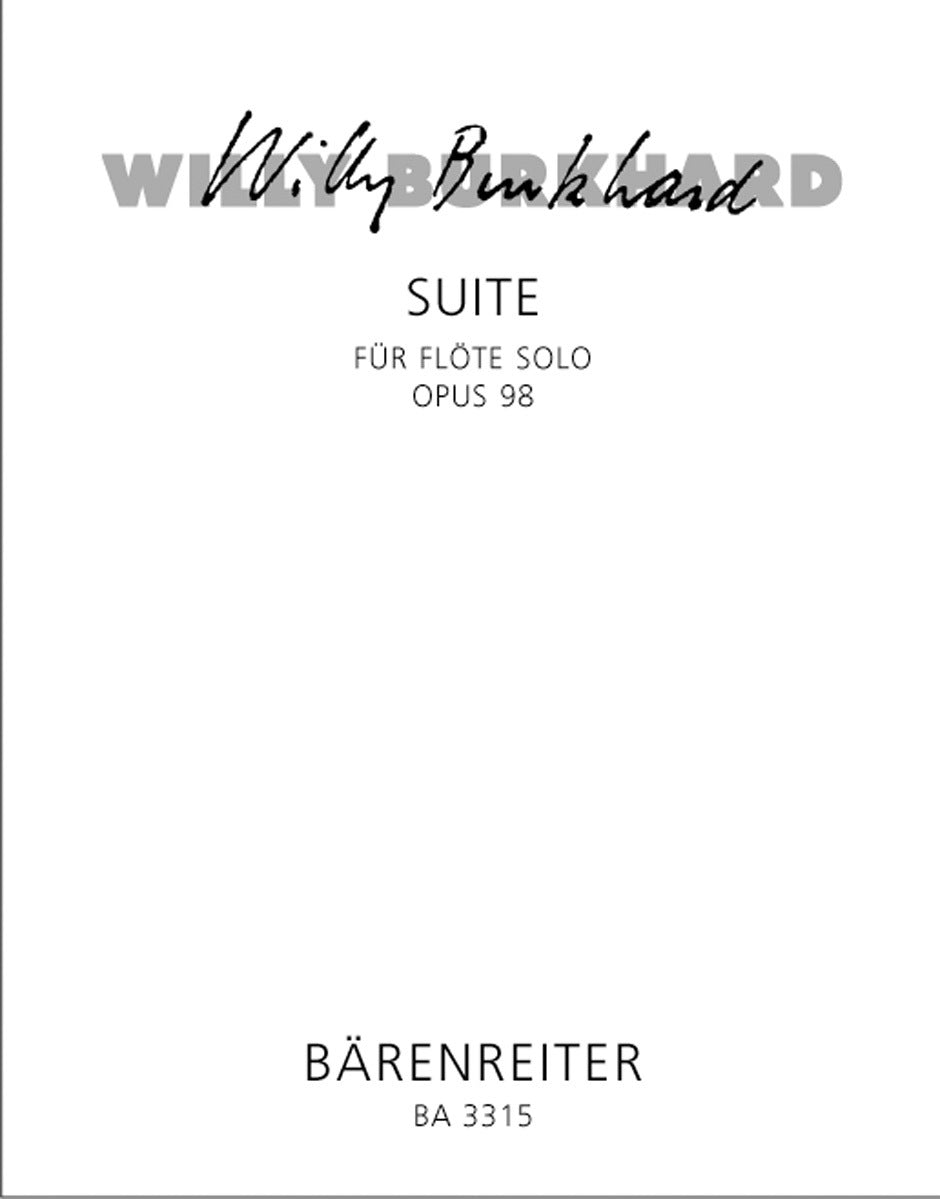 Suite Op 98 1955 Solo Flute Sheet Music