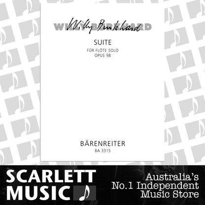 Suite Op 98 1955 Solo Flute Sheet Music — view 2