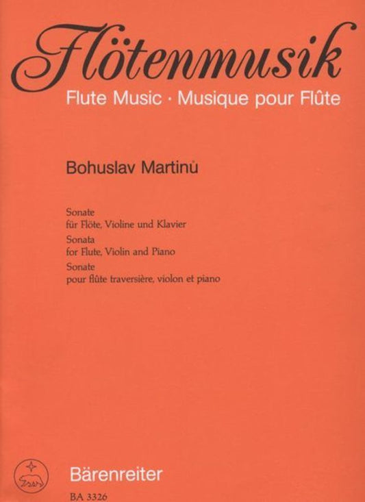 Sonata (1937) Flute Violin Piano Book