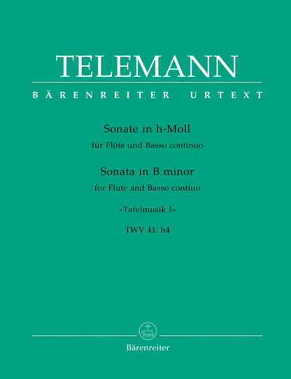 Solo B Tafelmusik for Flute and Bass Clarinet Sheet Music
