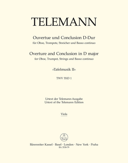 Tafelmusik II Overture/Conclusion for Cello and Keyboard