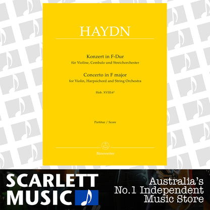 Concerto For Violin, Harpsichord And String Orchestra In F Major Hob. Xviii:6* — view 2