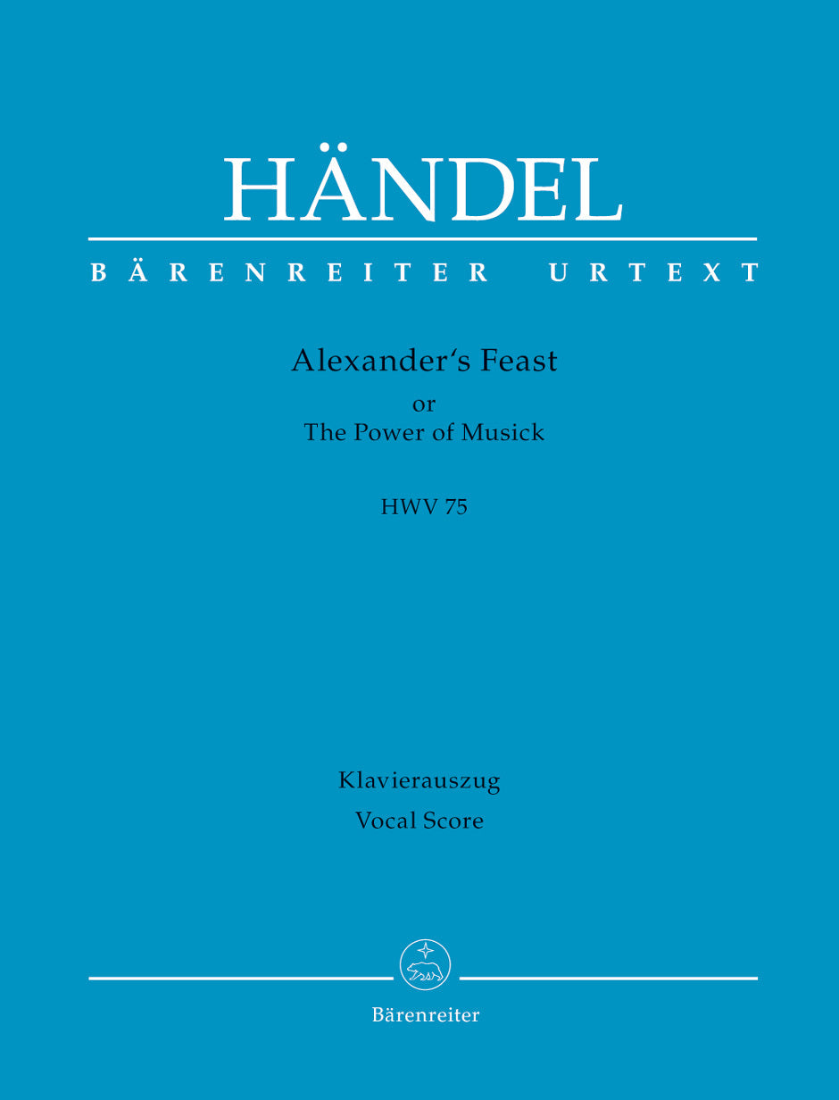 Alexanders Feast HWV75 Vocal Sheet Music