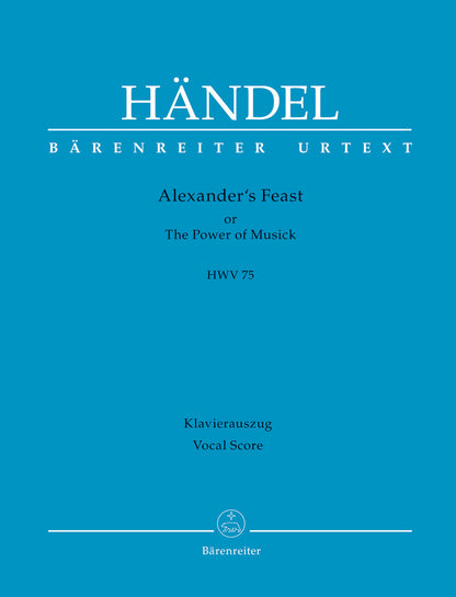 Alexanders Feast HWV75 Vocal Sheet Music