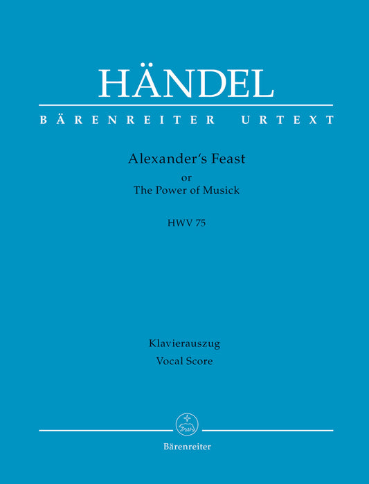 Alexanders Feast HWV75 Vocal Sheet Music