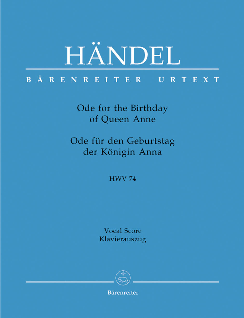Ode For The Birthday Of Queen Anne Hwv 74