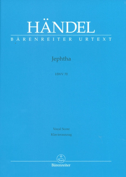 Jephtha Hwv 70 Vocal Score Book