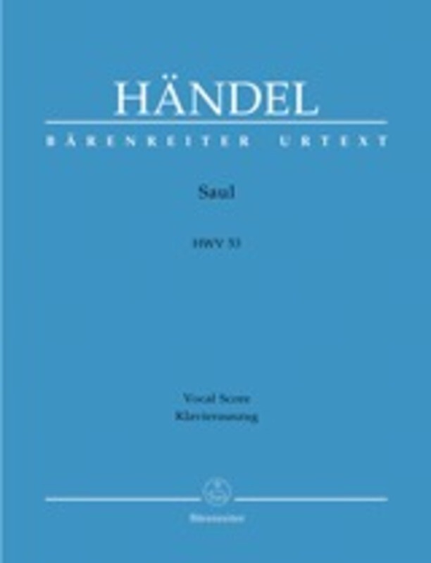 Saul Hwv 53 Vocal Score Ger/Eng Urtext
