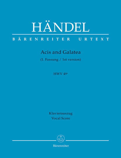 Acis and Galatea HWV49 Vocal Sheet Music